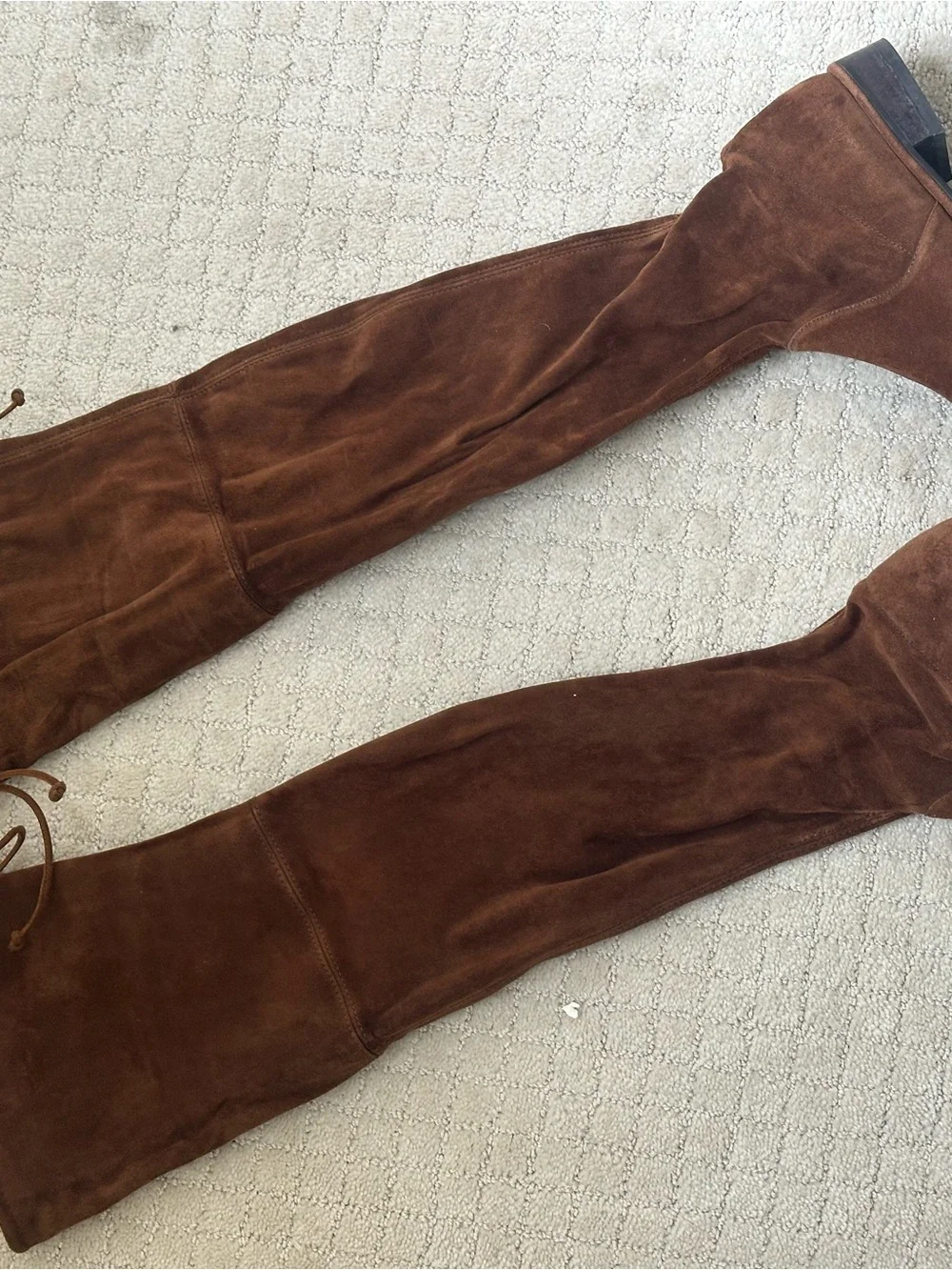 Stuart Weitzman Over-the-Knee Suede Boots - Brown